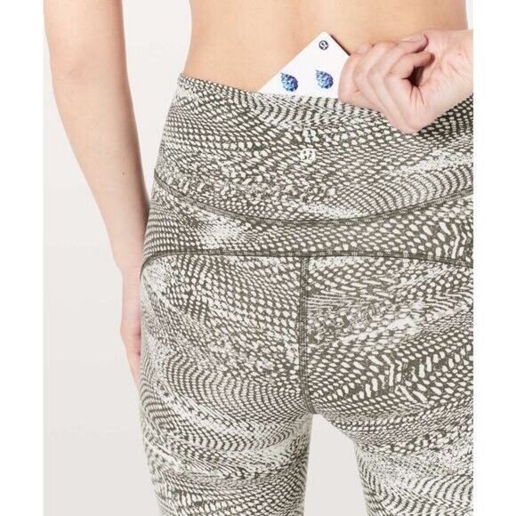 Lululemon In Movement Crop 19" In Swerve Vapor Metal Grey Size 4 - Picture 2 of 8